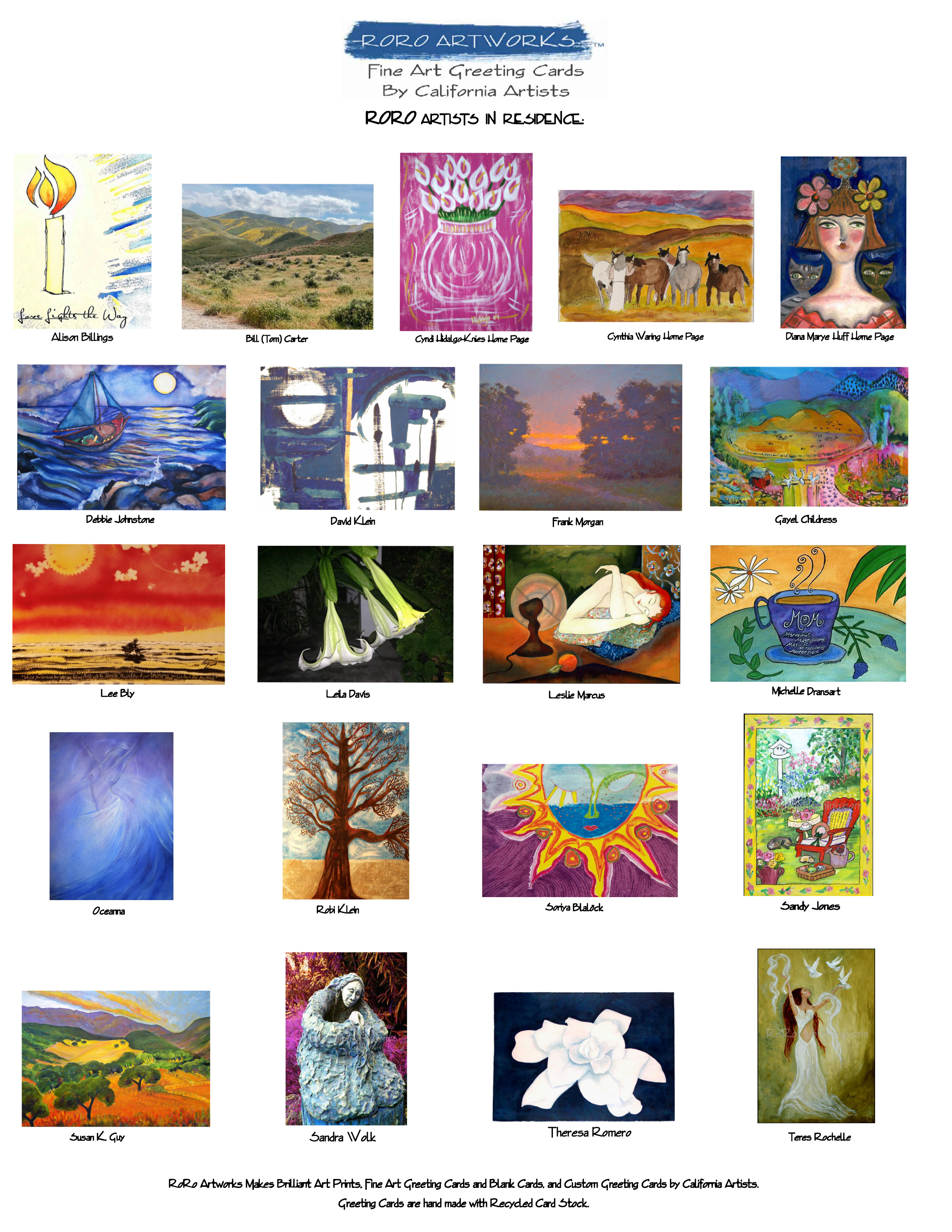 RoRo Artworks Catalog 2025